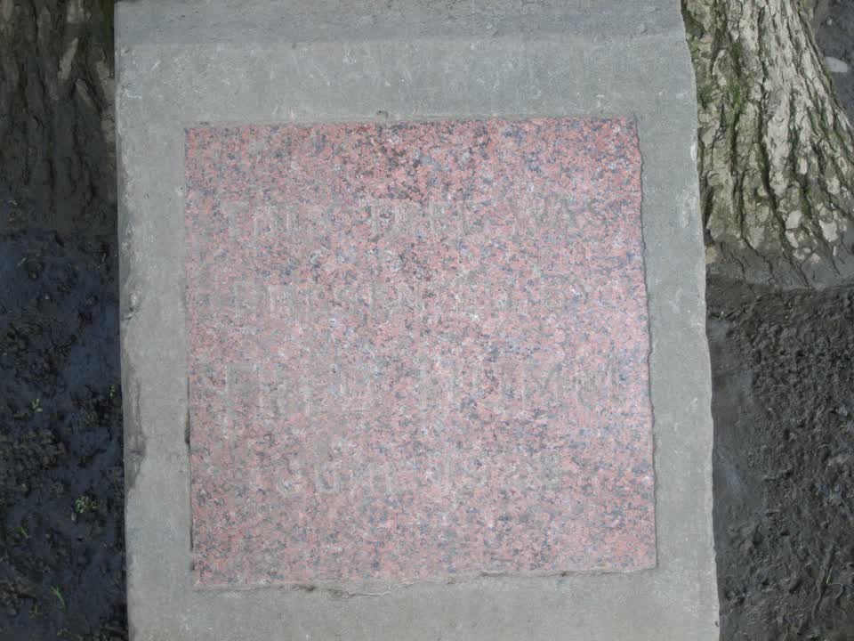 the register’s photograph of the plaque at Halswell Domain
