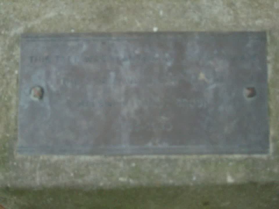 the register’s photograph of the plaque at Halswell Domain