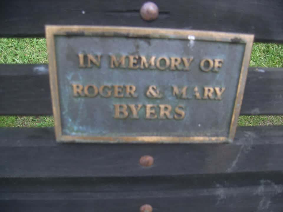 the register’s photograph of the plaque at Huntsbury Playground