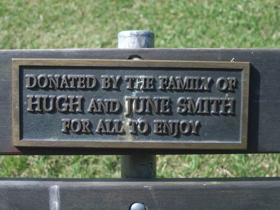 the register’s photograph of the plaque at Hansen Park