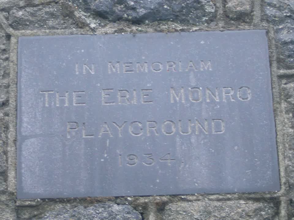 the register’s photograph of the plaque at Monro Playground