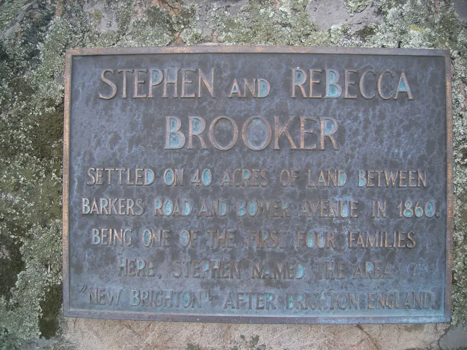 the register’s photograph of the plaque at Brooker Monument