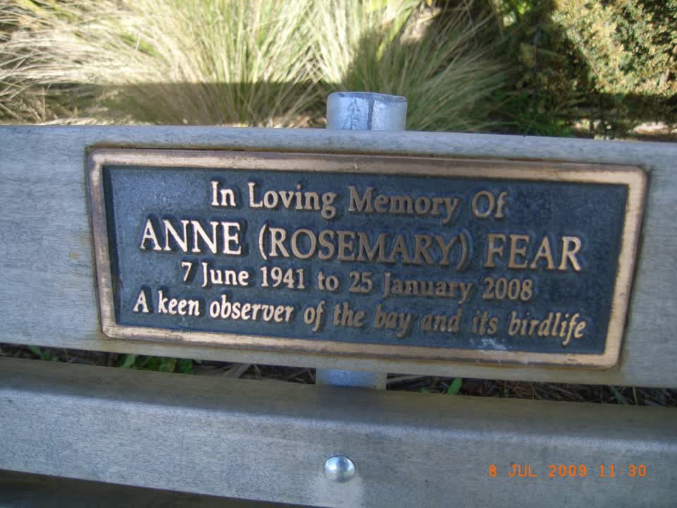 the register’s photograph of the plaque at Mccormacks Bay