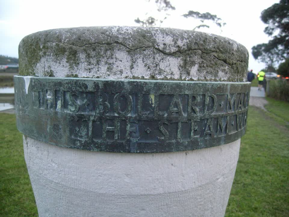 the register’s photograph of the plaque at Heathcote Quay Monuments