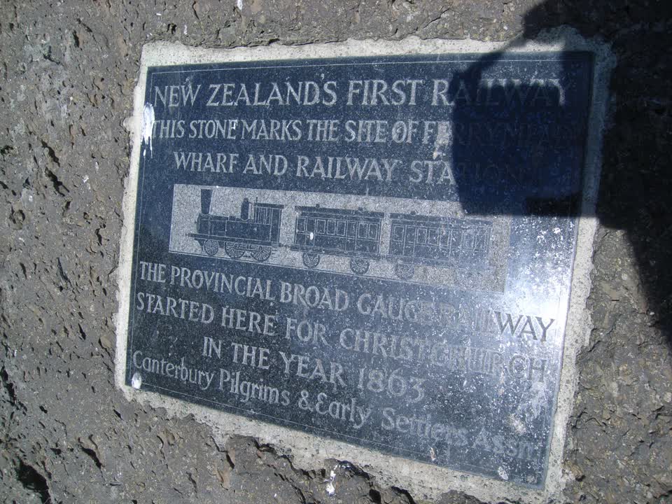 the register’s photograph of the plaque at First Railway Monument