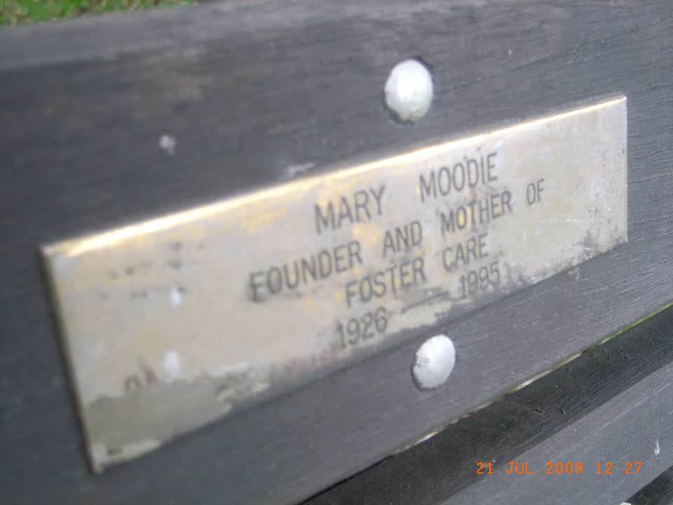 the register’s photograph of the plaque at Barnett Park Sports Grounds