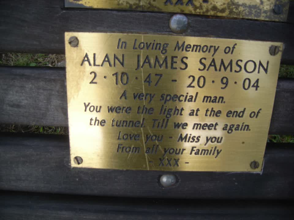 the register’s photograph of the plaque at Nicholson Park