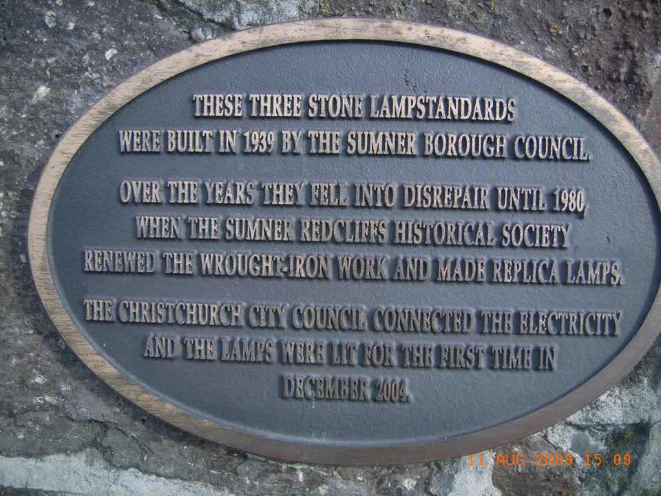 the register’s photograph of the plaque at Shag Rock Reserve