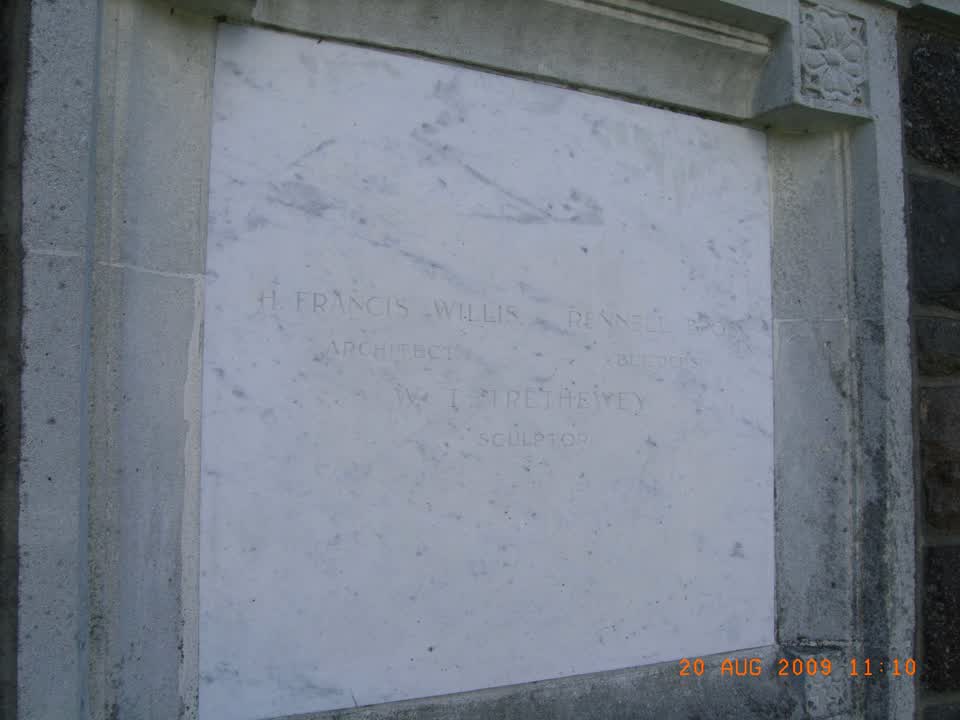 the register’s photograph of the plaque at Poplars Reserve