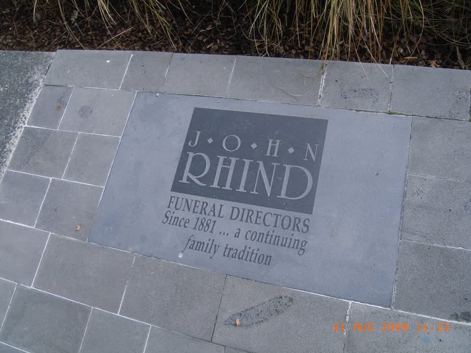 the register’s photograph of the plaque at Fire Fighters Reserve