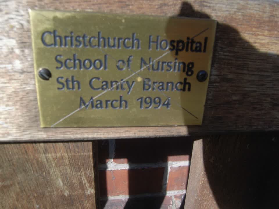the register’s photograph of the plaque at Nurses Memorial Chapel