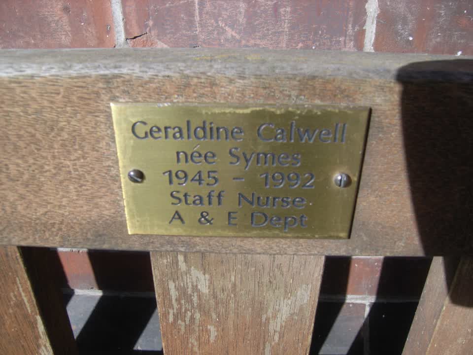 the register’s photograph of the plaque at Nurses Memorial Chapel