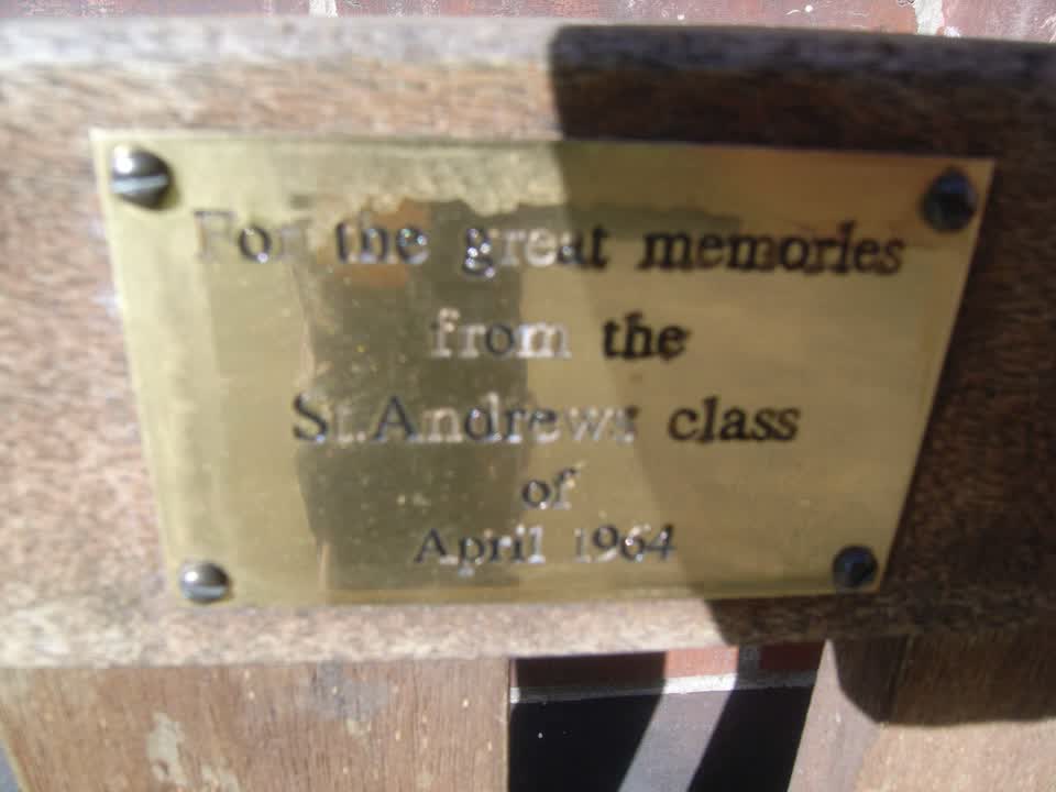 the register’s photograph of the plaque at Nurses Memorial Chapel