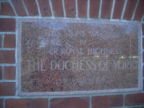 plaque photograph, Nurses Memorial Chapel