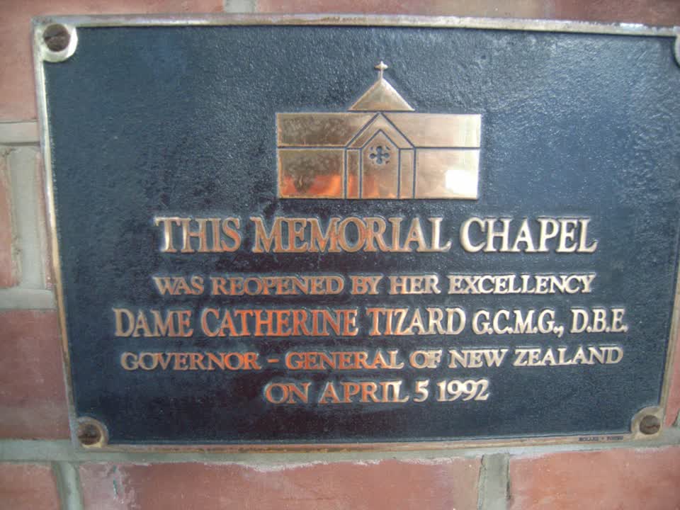the register’s photograph of the plaque at Nurses Memorial Chapel