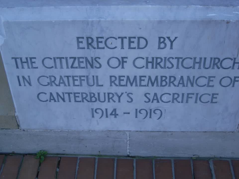 the register’s photograph of the plaque at Bridge Of Remembrance