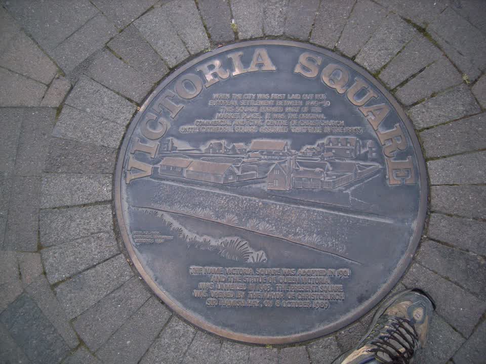 the register’s photograph of the plaque at Victoria Square
