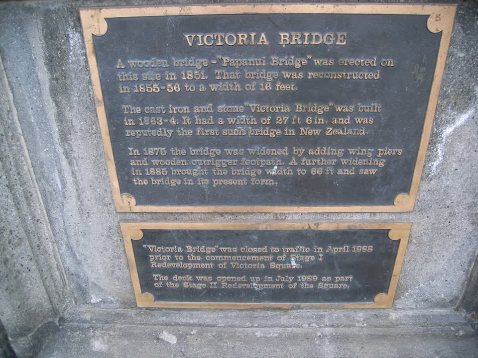 the register’s photograph of the plaque at Victoria Square