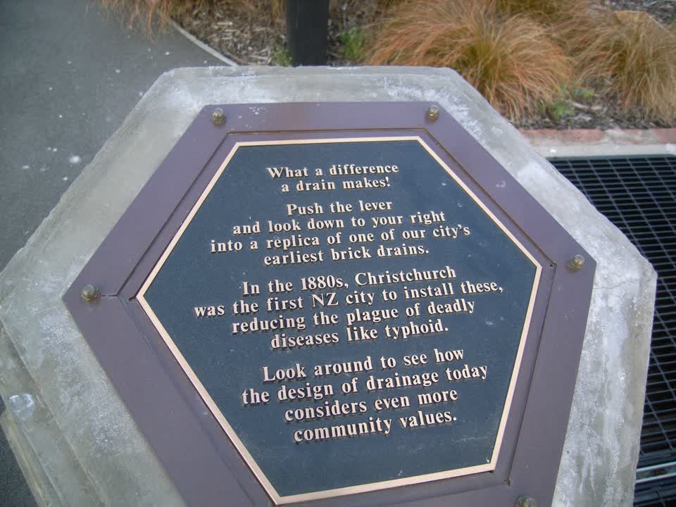 the register’s photograph of the plaque at Baxters Drain