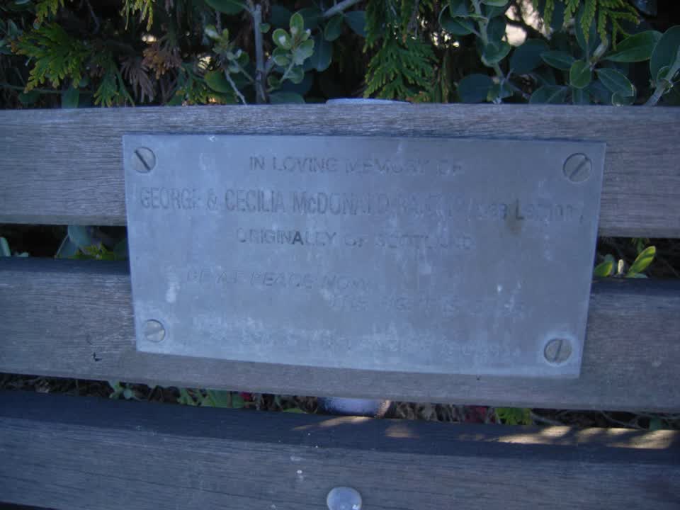 the register’s photograph of the plaque at Ruru Lawn Cemetery