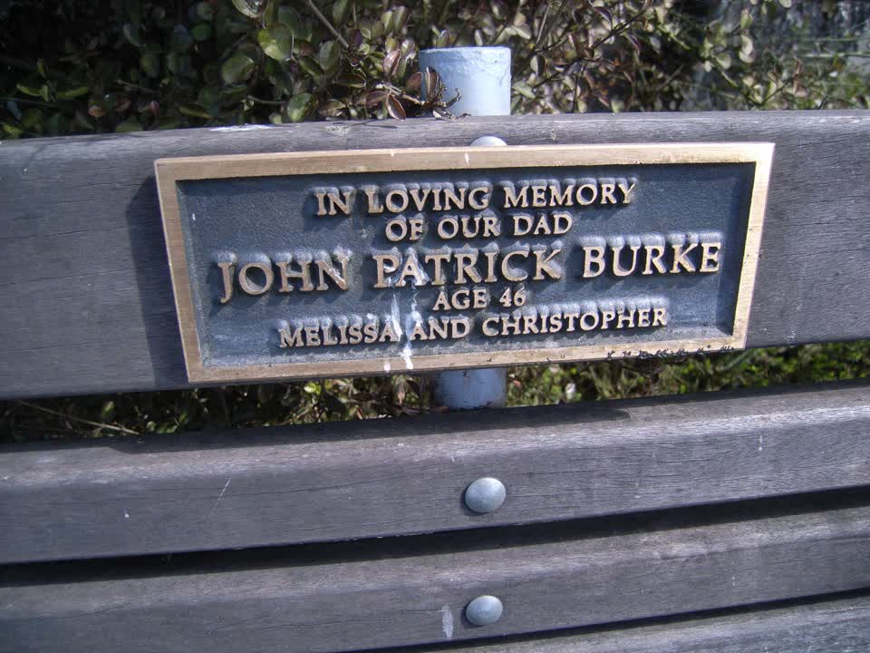 the register’s photograph of the plaque at Memorial Park Cemetery