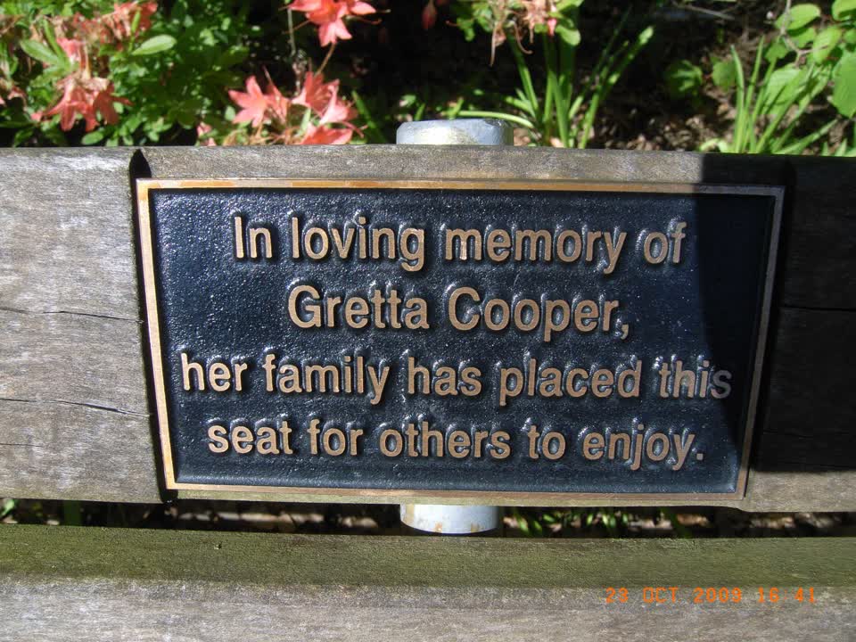 the register’s photograph of the plaque at Mona Vale