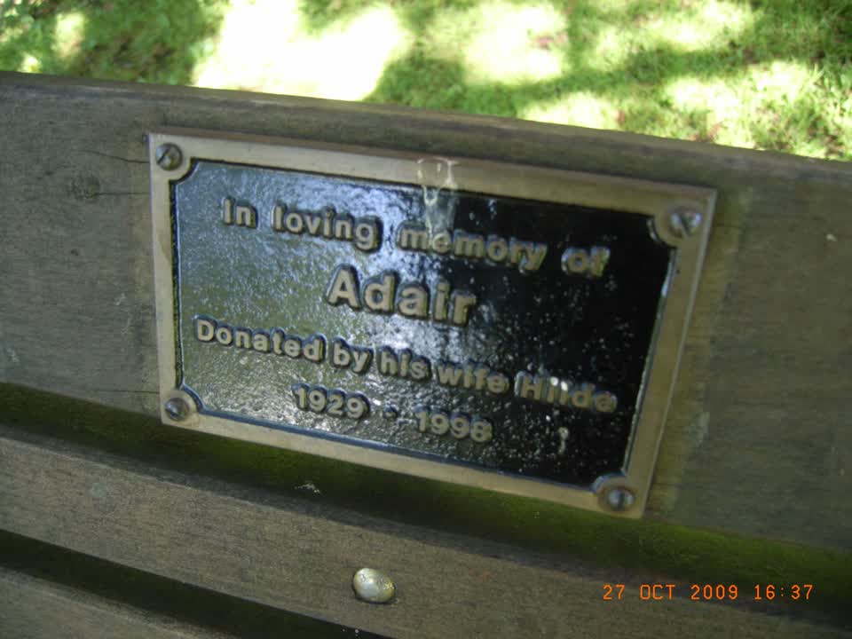 the register’s photograph of the plaque at Mona Vale