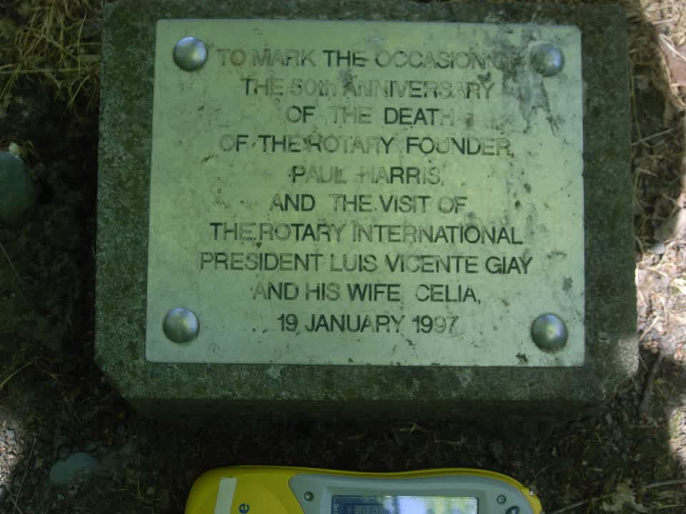 the register’s photograph of the plaque at Hagley Park North