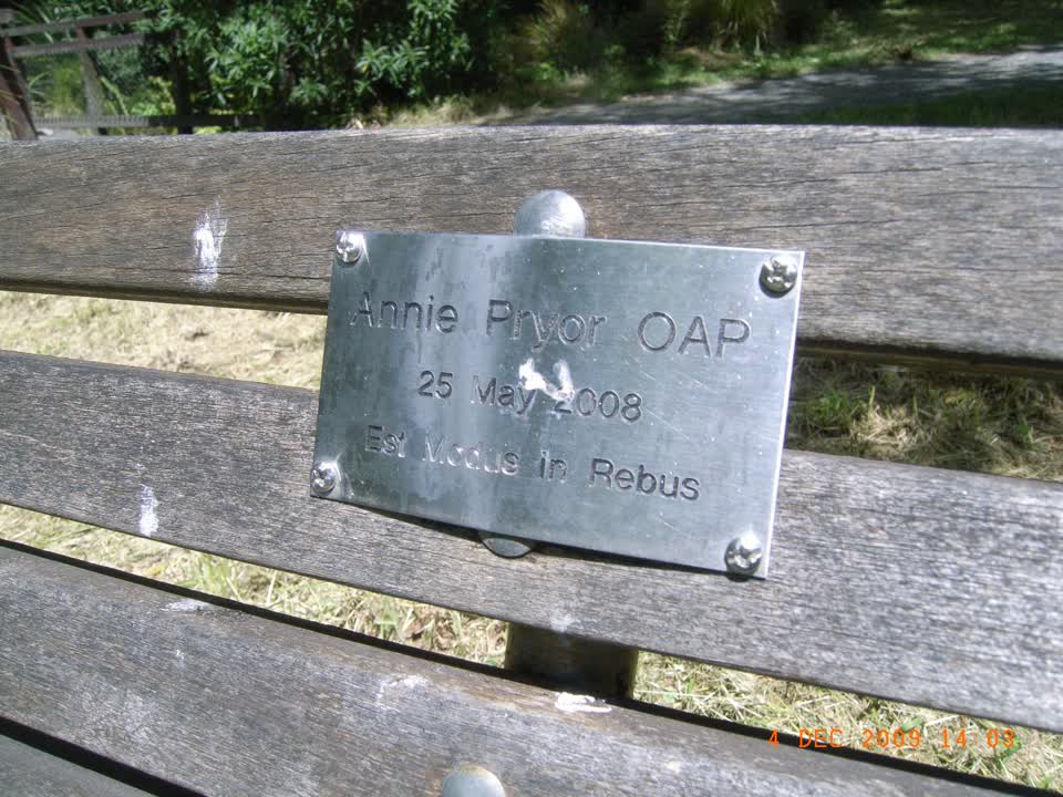 the register’s photograph of the plaque at Hagley Park North