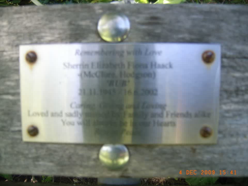 the register’s photograph of the plaque at Hagley Park North