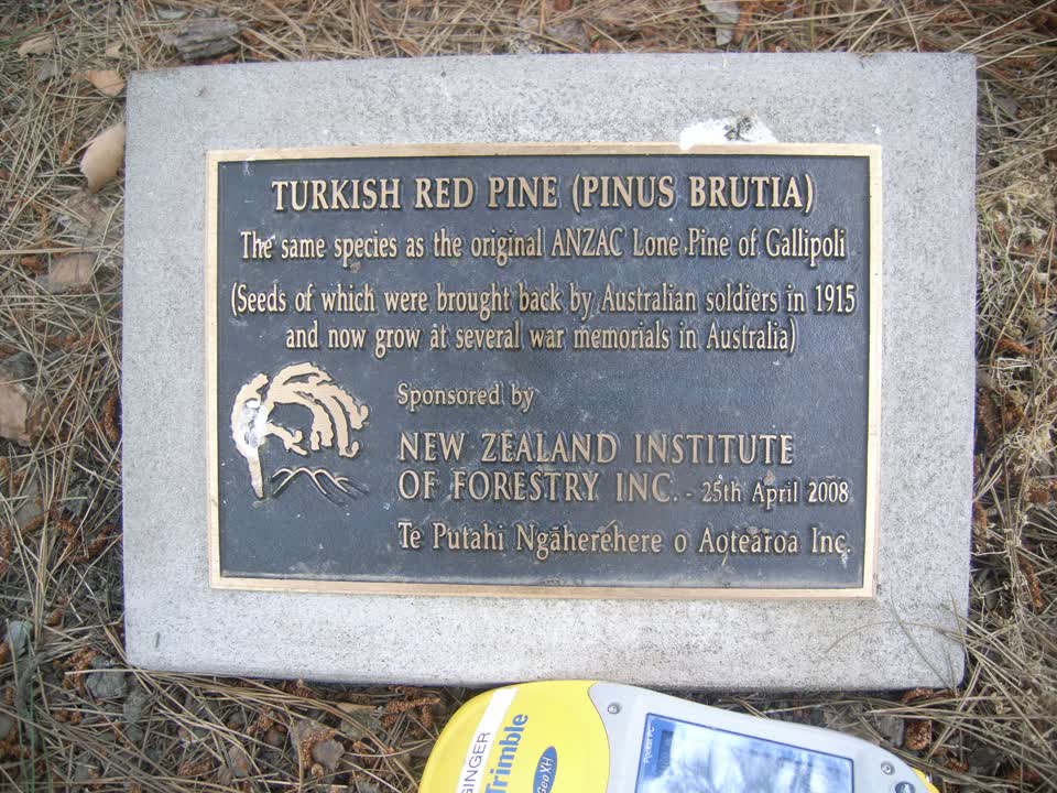 the register’s photograph of the plaque at Hagley Park North