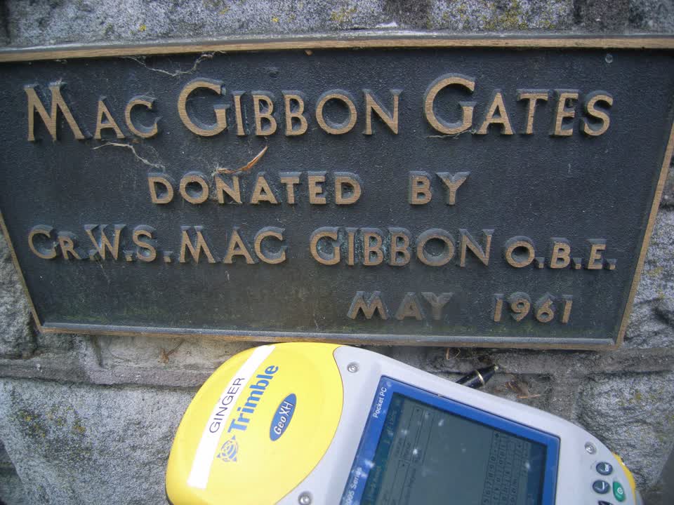 the register’s photograph of the plaque at Hagley Park North