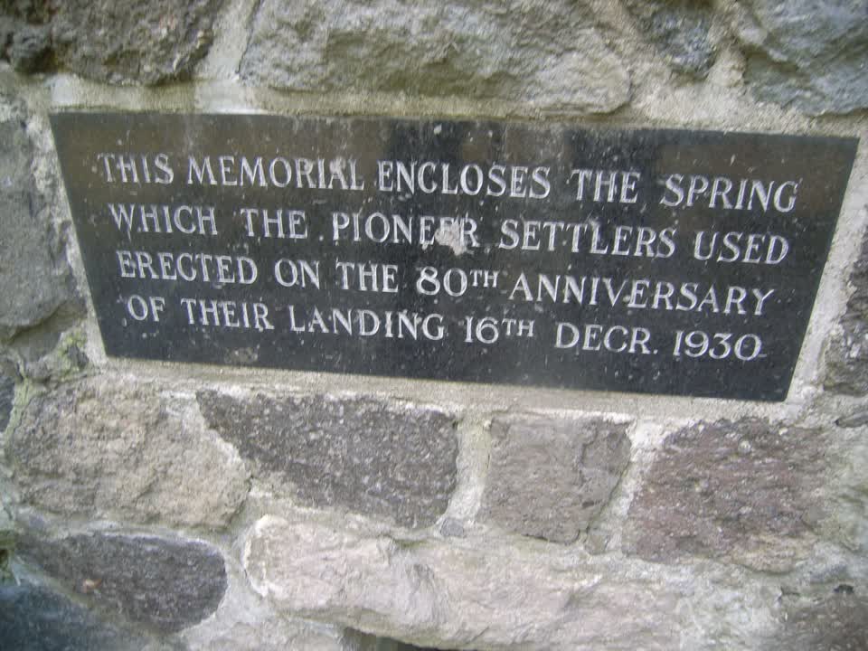 the register’s photograph of the plaque at Hagley Park North