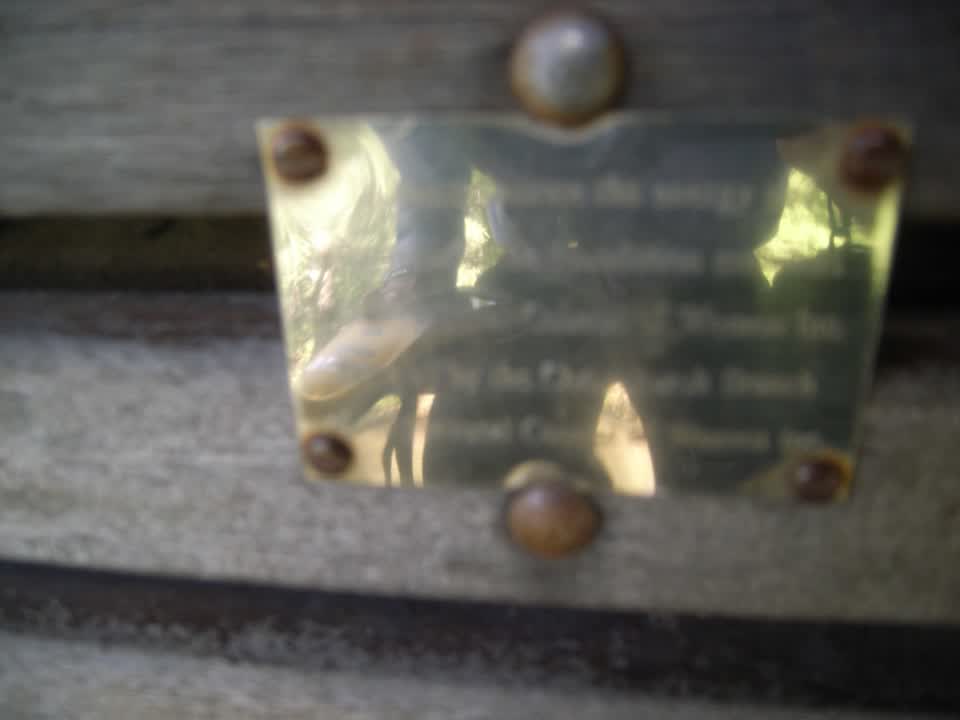 the register’s photograph of the plaque at Hagley Park North