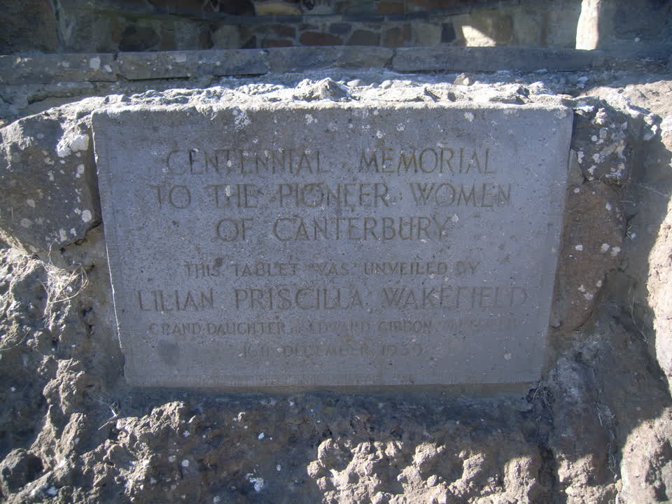 the register’s photograph of the plaque at Pioneer Womens Memorial