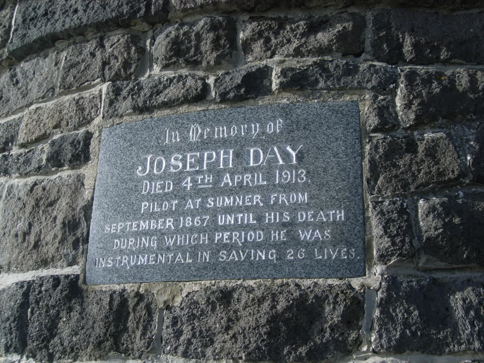 the register’s photograph of the plaque at Cave Rock Reserve