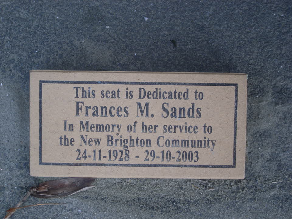 the register’s photograph of the plaque at New Brighton Beach Developed