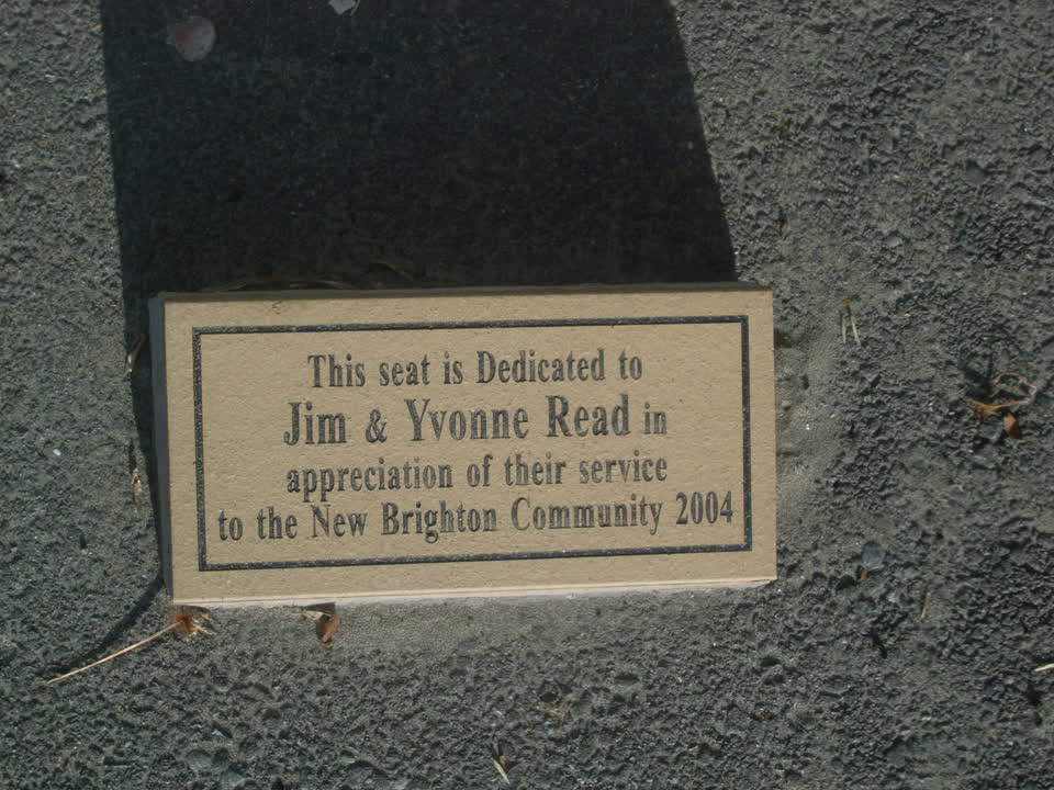 the register’s photograph of the plaque at New Brighton Beach Developed