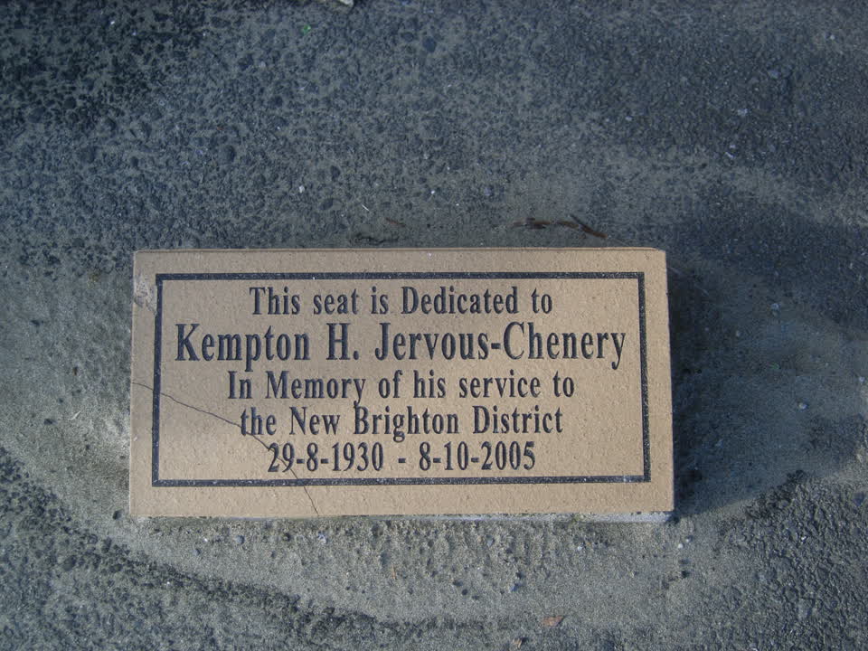 the register’s photograph of the plaque at New Brighton Beach Developed