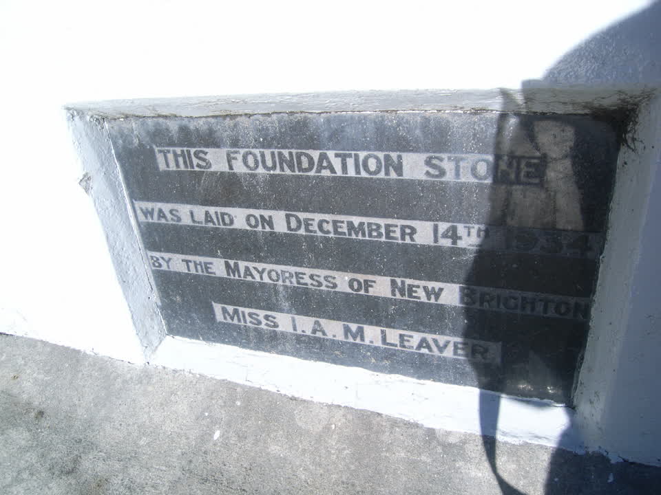 the register’s photograph of the plaque at New Brighton Beach Developed