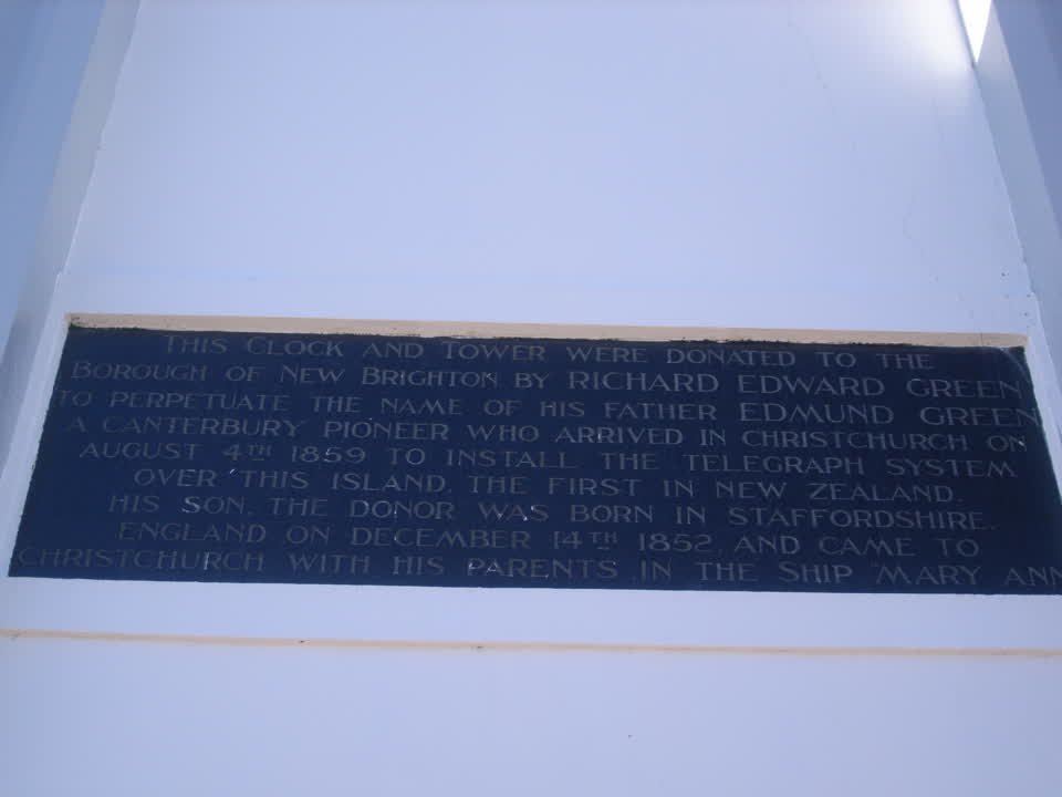 the register’s photograph of the plaque at New Brighton Beach Developed