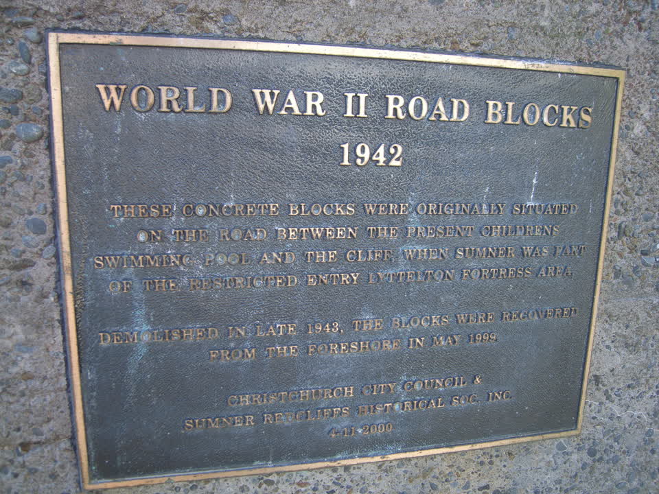 the register’s photograph of the plaque at Whitewash Reserve
