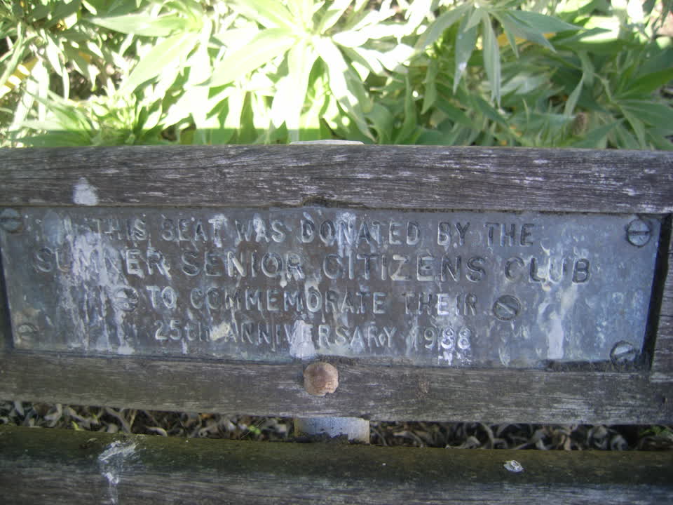 the register’s photograph of the plaque at Whitewash Reserve