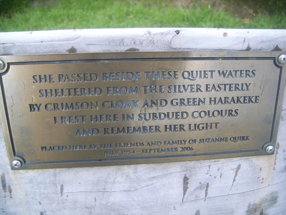 the register’s photograph of the plaque at Travis Wetland
