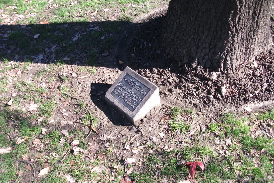 the register’s photograph of the plaque at Friendship Corner