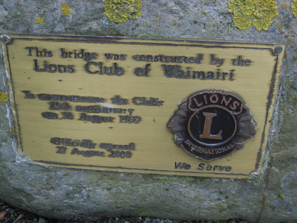 the register’s photograph of the plaque at Styx Mill Conservation Reserve