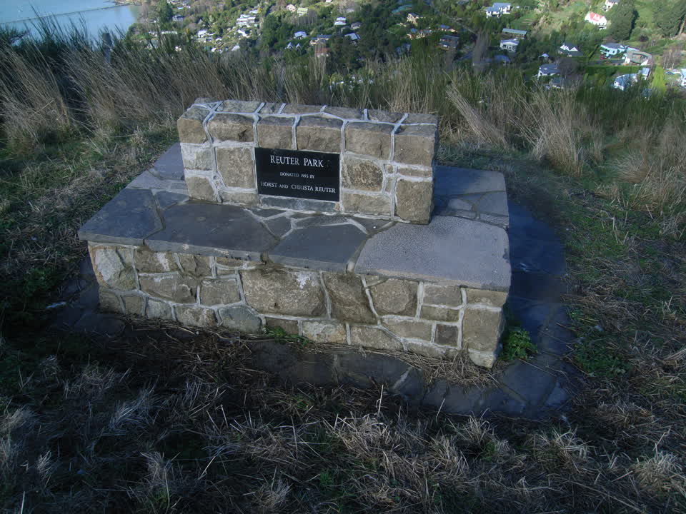the register’s photograph of the plaque at Reuter Park
