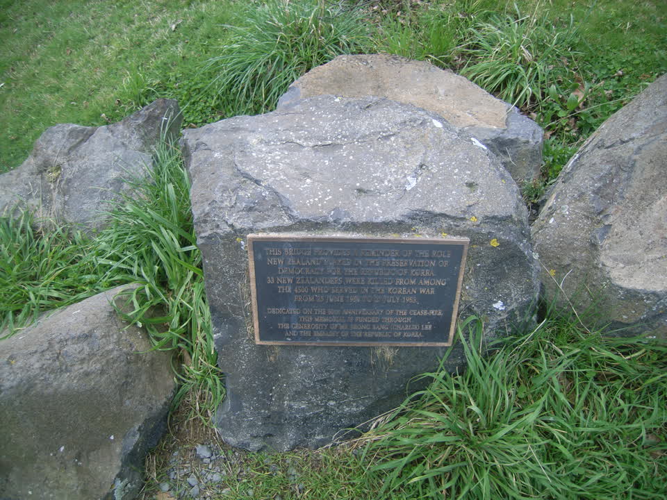the register’s photograph of the plaque at Halswell Quarry Park