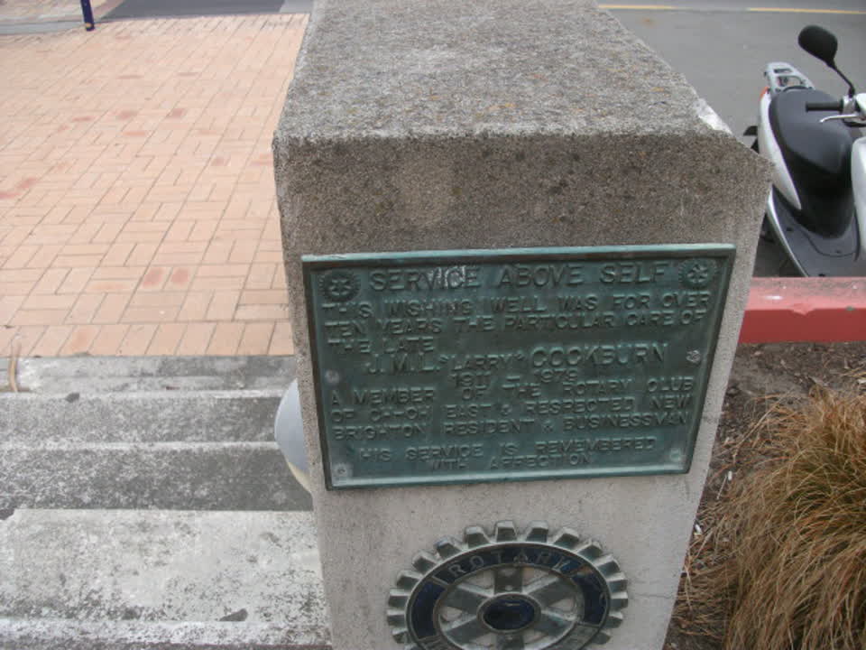the register’s photograph of the plaque at New Brighton Beach Developed