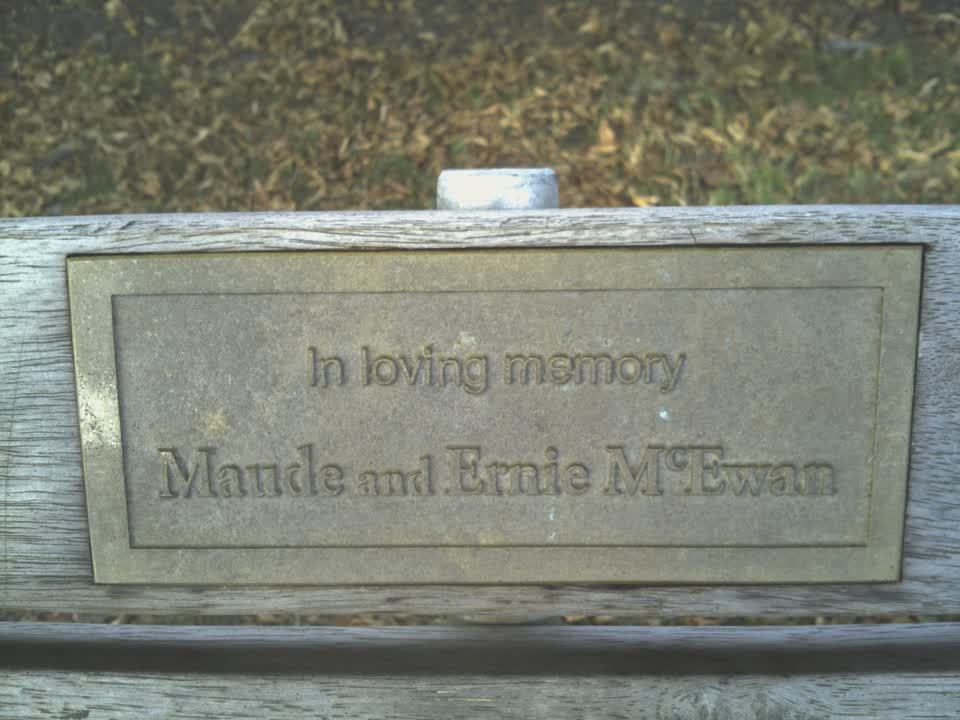 the register’s photograph of the plaque at Elmwood Park